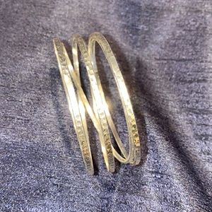 Silver bangle bracelet